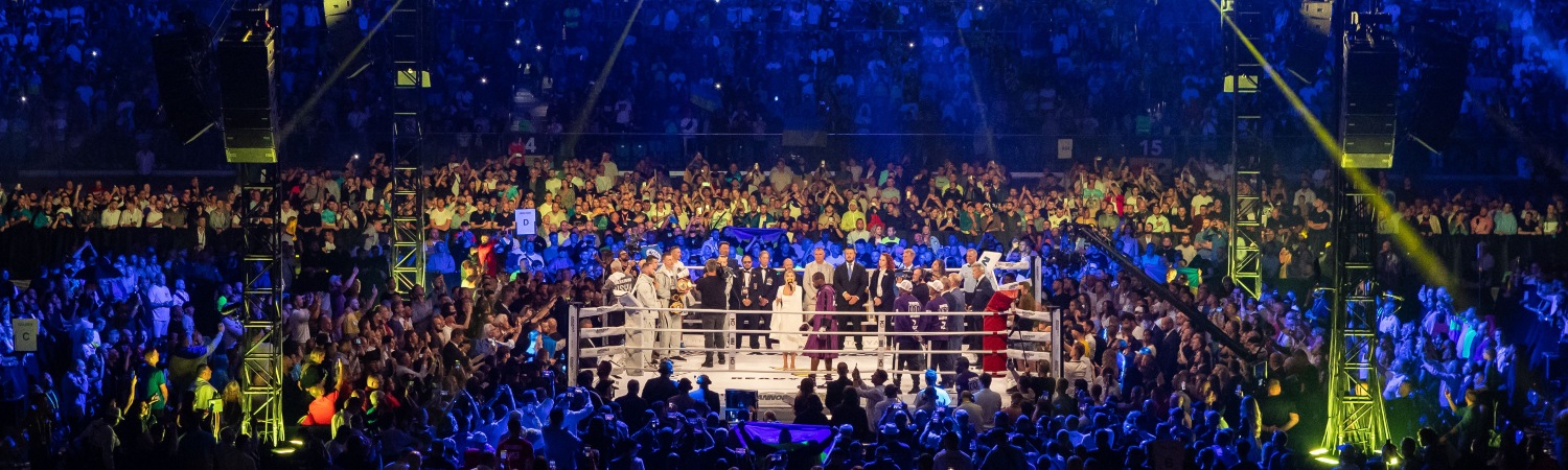ring de la pelea Tyson Fury vs Oleksandr Usyk box mayo 2024
